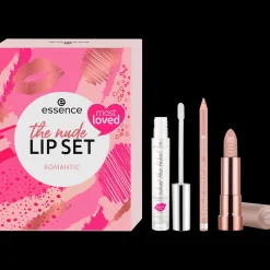 essence Barra De Labios>Set the nude lip romantic