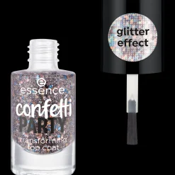 essence Base Y Top Coat>Top coat transformador confetti PARTY