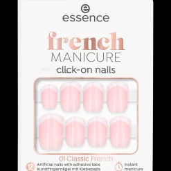 essence Decoración De Uñas>Uñas artificiales click-on french MANICURE